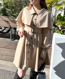 OLIVE des OLIVE | ケープ付きミニワンピース(ワンピース)