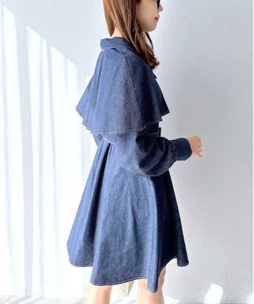 OLIVE des OLIVE（オリーブデオリーブ）の「ケープ付きミニワンピース