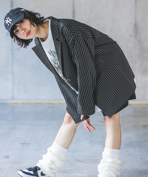 PAGEBOY(ページボーイ)の「シュレッダーフラワーロンT(Tシャツ/カットソー・レディース・ネイビー/ブラック/オフホワイト・FREE)」の7枚目の写真