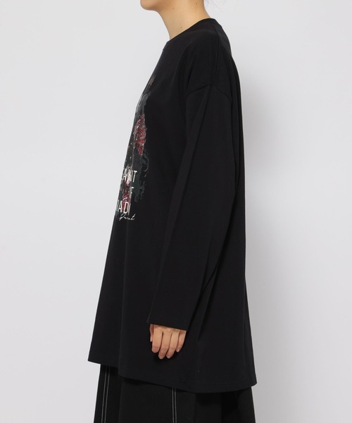 PAGEBOY(ページボーイ)の「シュレッダーフラワーロンT(Tシャツ/カットソー・レディース・ネイビー/ブラック/オフホワイト・FREE)」の17枚目の写真