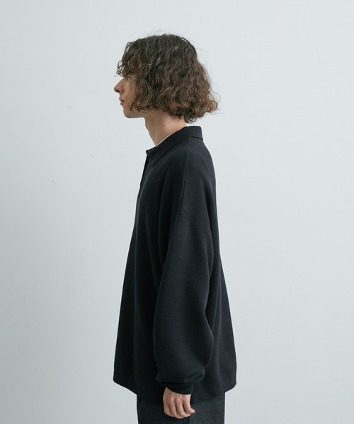 JUNRED(ジュンレッド)の「ルーズスキッパーニットシャツ(ニット/セーター・メンズ・ブラック/ライトグレー/グリーン・S/M/L)」の14枚目の写真