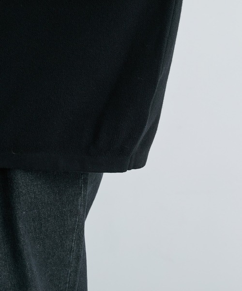 JUNRED(ジュンレッド)の「ルーズスキッパーニットシャツ(ニット/セーター・メンズ・ブラック/ライトグレー/グリーン・S/M/L)」の18枚目の写真