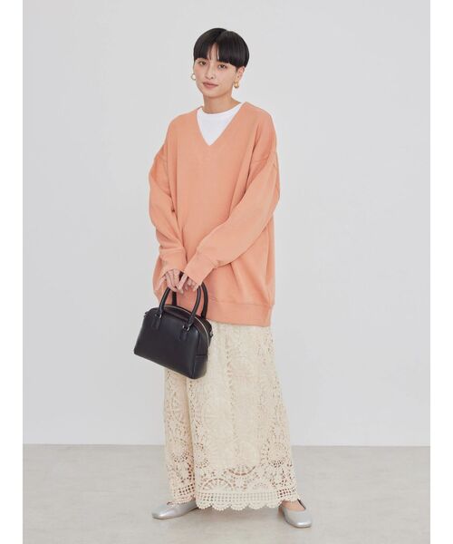 AMERICAN HOLIC（アメリカンホリック）の「カラフルラウンドカットプルオーバー①（Tシャツ/カットソー・レディース・ピンク/ラベンダー/イエロー系その他/ミント/ライトイエロー/オフホワイト/サックスブルー/イエロー・L/M）」の12枚目の写真