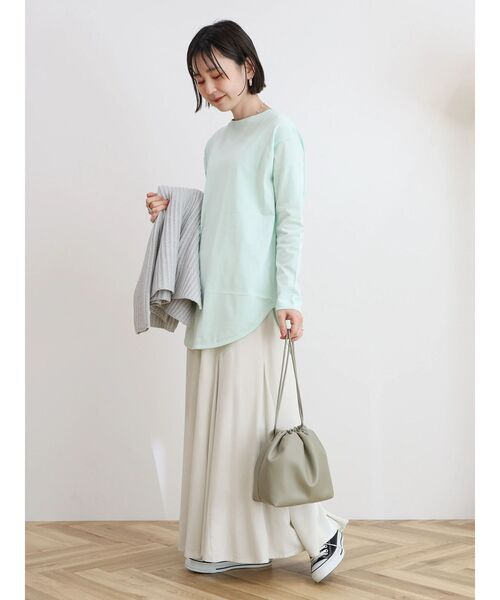 AMERICAN HOLIC（アメリカンホリック）の「カラフルラウンドカットプルオーバー①（Tシャツ/カットソー・レディース・ピンク/ラベンダー/イエロー系その他/ミント/ライトイエロー/オフホワイト/サックスブルー/イエロー・L/M）」の18枚目の写真