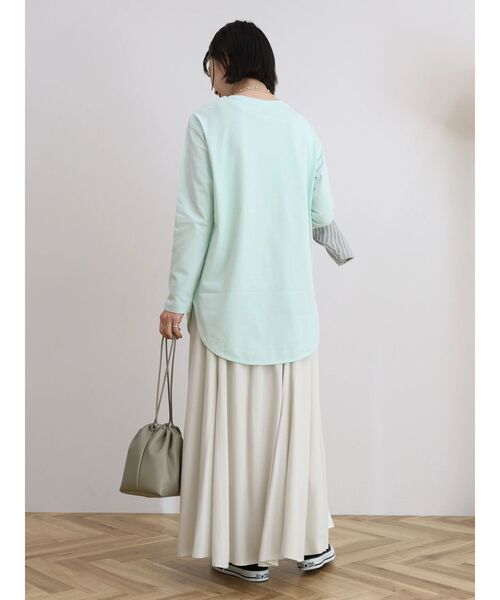 AMERICAN HOLIC（アメリカンホリック）の「カラフルラウンドカットプルオーバー①（Tシャツ/カットソー・レディース・ピンク/ラベンダー/イエロー系その他/ミント/ライトイエロー/オフホワイト/サックスブルー/イエロー・L/M）」の19枚目の写真