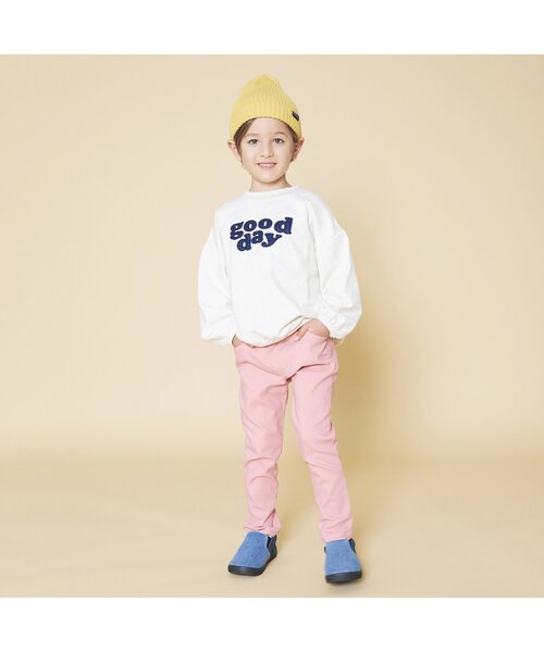 BREEZE（ブリーズ）の「２柄ロゴアップリケトレーナー（スウェット・キッズ・グリーン/パープル/ピンク/アイボリー・110/130/90/100/120/140/80）」の19枚目の写真