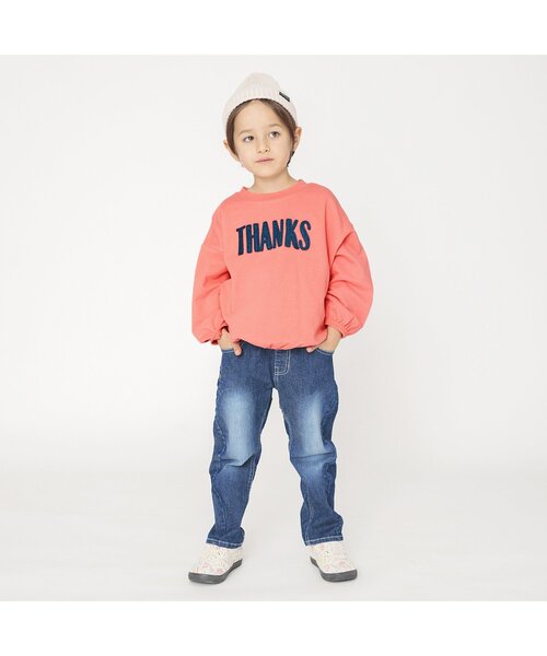 BREEZE（ブリーズ）の「２柄ロゴアップリケトレーナー（スウェット・キッズ・グリーン/パープル/ピンク/アイボリー・110/130/90/100/120/140/80）」の21枚目の写真
