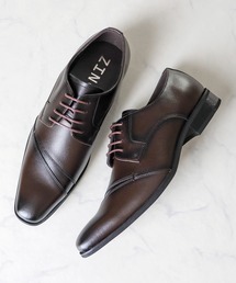 ZINC（ジンク）の「ZINC/本革ビジネスシューズ ストレートチップ 斜めチップ Uモカ(5850/5851/5852)（ドレスシューズ）」