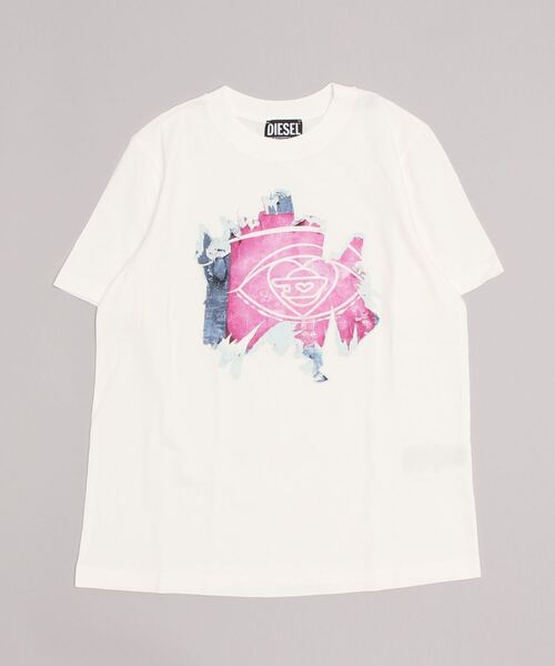 DIESEL（ディーゼル）の「レディース 半袖 Tシャツ グラフィック（Tシャツ/カットソー・レディース・ホワイト/ブラック・MEDIUM/LARGE/X-SMALL/SMALL）」の3枚目の写真