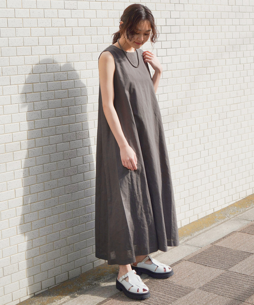 ジョイントワークス　リネンワンピース JOINT WORKS（ジョイントワークス）の「リネンコットンノースリ
