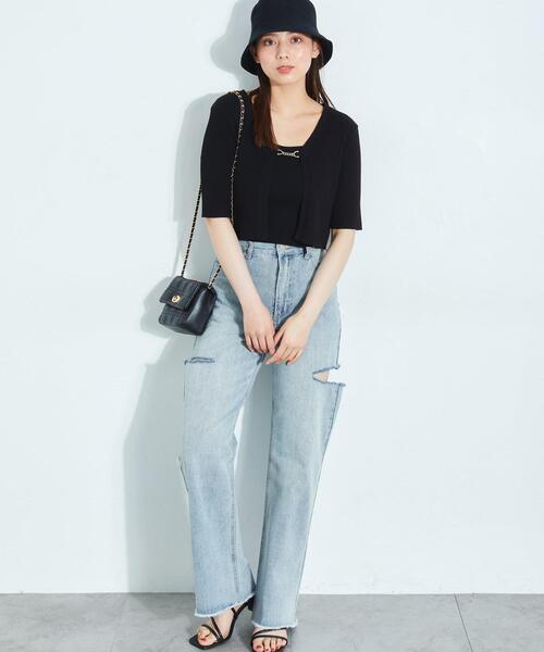 INGNI(イング)の「キルティングミニショルダー(ハンドバッグ・レディース・ブラック/サックスブルー/オフホワイト・ONE SIZE)」の9枚目の写真