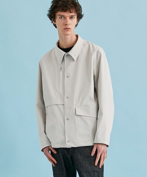 CITY TOKYO（シティトウキョウ）の「撥水シャツブルゾン（ブルゾン・メンズ・ライトグレー/その他17・1/2）」の3枚目の写真