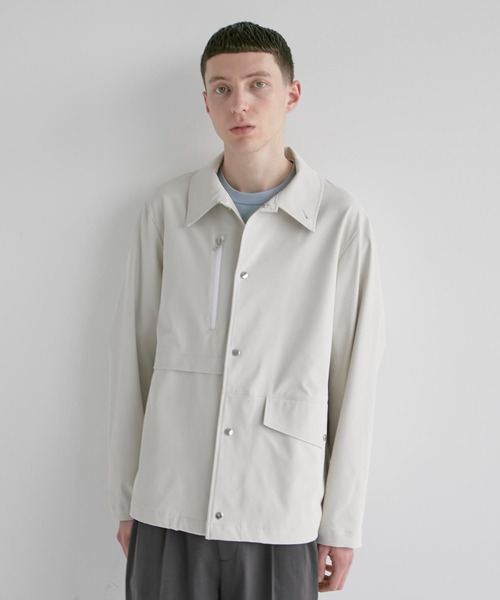 CITY TOKYO（シティトウキョウ）の「撥水シャツブルゾン（ブルゾン・メンズ・ライトグレー/その他17・1/2）」の2枚目の写真