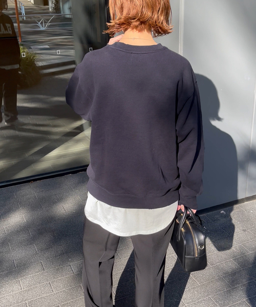 Spick & Span（スピックアンドスパン）の「≪追加≫ロゴスウェット（スウェット・レディース・ネイビー/グレー・FREE）」の8枚目の写真