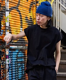 FREAK'S STORE | 【限定展開】ビッグシルエット ドロップショルダー ノースリーブ クルーネックTシャツ(Tシャツ/カットソー)