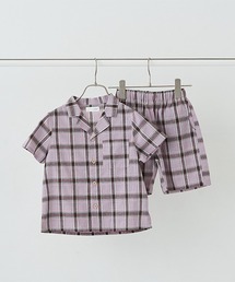 オープンカラーシャツ&4分丈パンツセットアップ