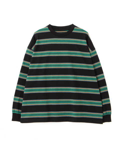 AVIREX(アヴィレックス)の「【直営店限定】BORDER LOGO LONG SLEEVE T-SHIRT / ボーダー ロゴ 長袖 Tシャツ / AVIREX / アヴィレックス(Tシャツ/カットソー・メンズ・パープル/グリーン・L/M)」の12枚目の写真