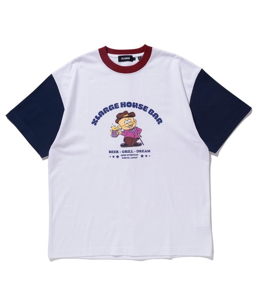 XLARGE(エクストララージ)の「HOUSE BAR S/S TEE(Tシャツ/カットソー・メンズ・アッシュ/イエロー/ホワイト・M/S/L/XL)」の2枚目の写真