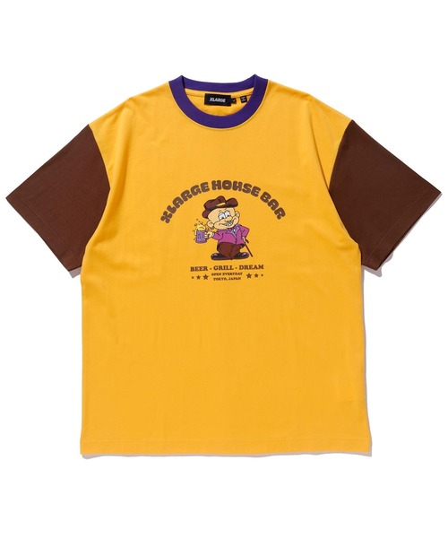 XLARGE(エクストララージ)の「HOUSE BAR S/S TEE(Tシャツ/カットソー・メンズ・アッシュ/イエロー/ホワイト・M/S/L/XL)」の1枚目の写真