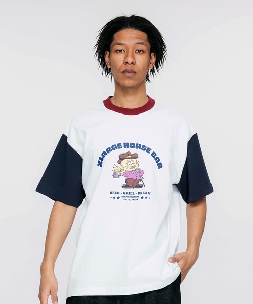 XLARGE(エクストララージ)の「HOUSE BAR S/S TEE(Tシャツ/カットソー・メンズ・アッシュ/イエロー/ホワイト・M/S/L/XL)」の7枚目の写真