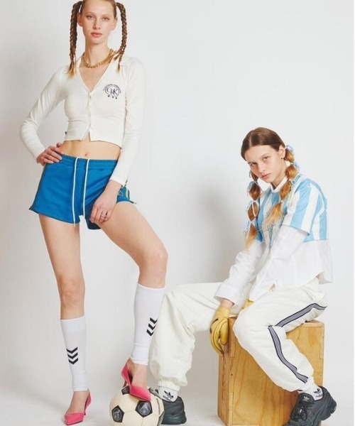 CRANK(クランク)の「【CRANK/クランク】LOGO PK CROP CARDIGAN/ クロップ カーディガン(カーディガン/ボレロ・レディース・ホワイト/杢グレー/ブラック・ONE SIZE)」の16枚目の写真