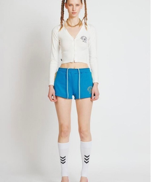 CRANK(クランク)の「【CRANK/クランク】LOGO PK CROP CARDIGAN/ クロップ カーディガン(カーディガン/ボレロ・レディース・ホワイト/杢グレー/ブラック・ONE SIZE)」の19枚目の写真