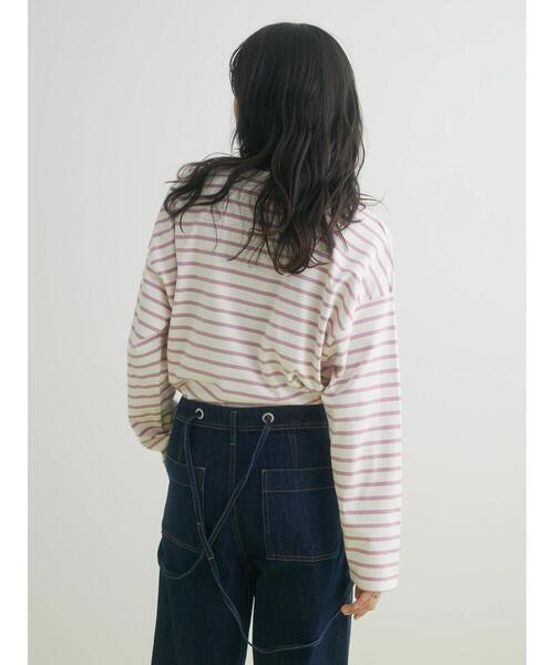 CRAFT STANDARD BOUTIQUE（クラフトスタンダードブティック）の「キーネックレイヤードプルオーバー（Tシャツ/カットソー・レディース・ピンク/グリーン/ブルー/ネイビー・FREE）」の16枚目の写真