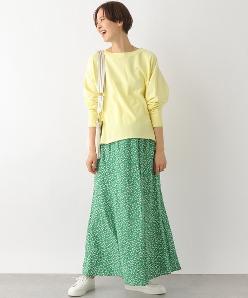 LEPSIM（レプシィム）の「マタニティ／マーメイドプリントスカート　178756（マタニティウェア/グッズ・レディース・ブラック/グリーン・FREE）」の7枚目の写真