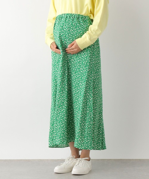 LEPSIM（レプシィム）の「マタニティ／マーメイドプリントスカート　178756（マタニティウェア/グッズ・レディース・ブラック/グリーン・FREE）」の9枚目の写真