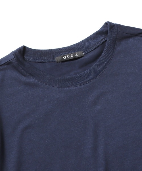 Guess（ゲス）の「GUESS/ゲス MEN S S/SVL TEE SHIRT 半袖Tシャツ ワンポイント（Tシャツ/カットソー・メンズ・ダークネイビー/ホワイト・L/XL/M）」の7枚目の写真