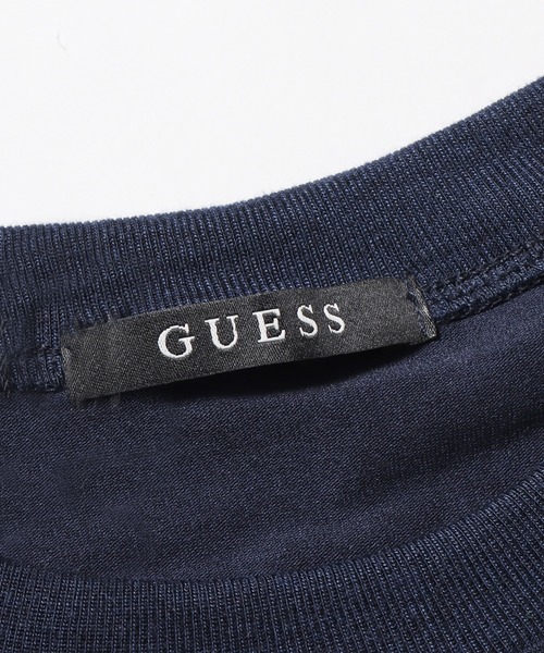 Guess（ゲス）の「GUESS/ゲス MEN S S/SVL TEE SHIRT 半袖Tシャツ ワンポイント（Tシャツ/カットソー・メンズ・ダークネイビー/ホワイト・L/XL/M）」の8枚目の写真