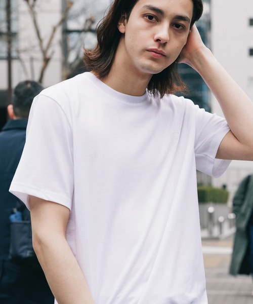 Guess（ゲス）の「GUESS/ゲス MEN S S/SVL TEE SHIRT 半袖Tシャツ ワンポイント（Tシャツ/カットソー・メンズ・ダークネイビー/ホワイト・L/XL/M）」の17枚目の写真