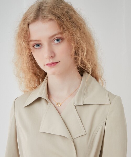 DEICY(デイシー)の「ウエストベルトスプリングコート(トレンチコート・レディース・ベージュ/イエロー・FREE)」の5枚目の写真