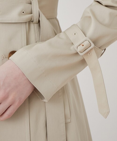 DEICY(デイシー)の「ウエストベルトスプリングコート(トレンチコート・レディース・ベージュ/イエロー・FREE)」の12枚目の写真