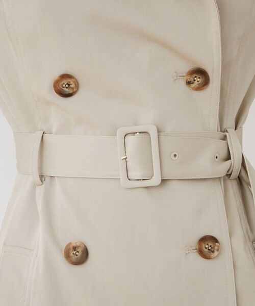 DEICY(デイシー)の「ウエストベルトスプリングコート(トレンチコート・レディース・ベージュ/イエロー・FREE)」の3枚目の写真