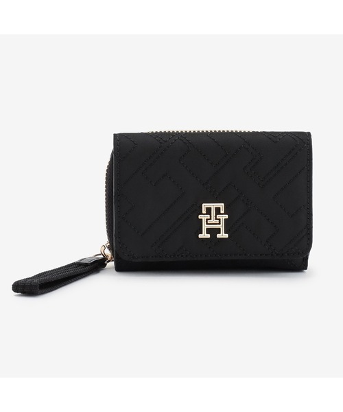 TOMMY HILFIGER(トミーヒルフィガー)の「トライフォールドジップウォレット(財布・レディース・ブラック/ブルー・FREE)」の2枚目の写真