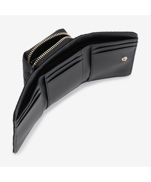 TOMMY HILFIGER(トミーヒルフィガー)の「トライフォールドジップウォレット(財布・レディース・ブラック/ブルー・FREE)」の3枚目の写真