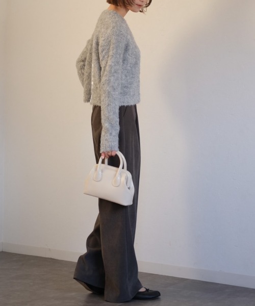 Reurie'（レウリィ）の「ウーリーカーディガン / woolly cardigan（カーディガン/ボレロ・レディース・グレー・FREE）」の7枚目の写真