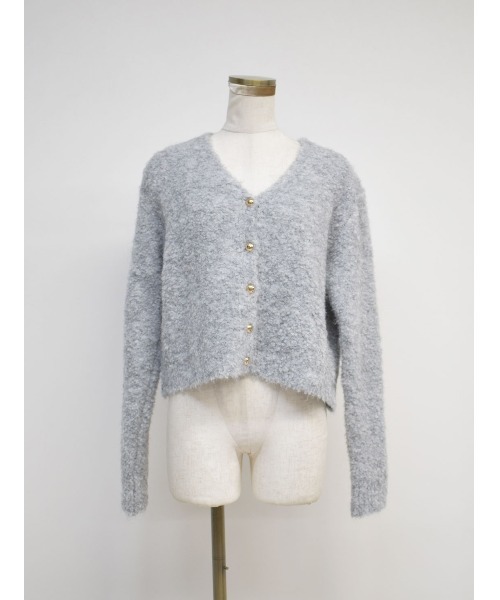 Reurie'（レウリィ）の「ウーリーカーディガン / woolly cardigan（カーディガン/ボレロ・レディース・グレー・FREE）」の2枚目の写真