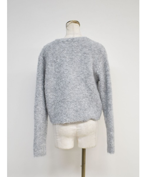Reurie'（レウリィ）の「ウーリーカーディガン / woolly cardigan（カーディガン/ボレロ・レディース・グレー・FREE）」の5枚目の写真