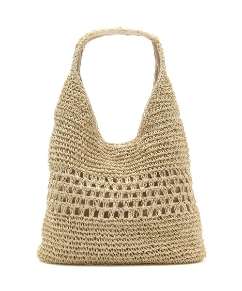 ROPE' PICNIC(ロペピクニック)の「透かし編みペーパーホーボーワンショルダーバッグ(トートバッグ・レディース・ブルー/オレンジ/ホワイト系その他5・FREE)」の4枚目の写真