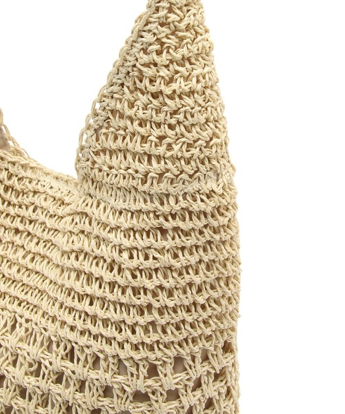 ROPE' PICNIC(ロペピクニック)の「透かし編みペーパーホーボーワンショルダーバッグ(トートバッグ・レディース・ブルー/オレンジ/ホワイト系その他5・FREE)」の8枚目の写真