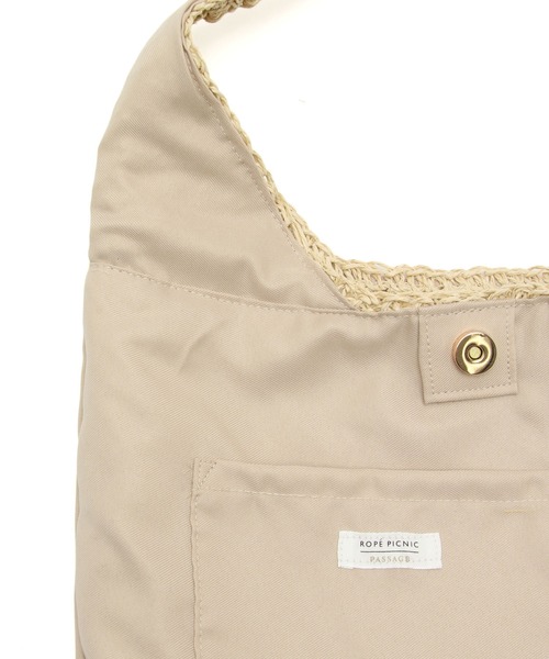 ROPE' PICNIC(ロペピクニック)の「透かし編みペーパーホーボーワンショルダーバッグ(トートバッグ・レディース・ブルー/オレンジ/ホワイト系その他5・FREE)」の12枚目の写真