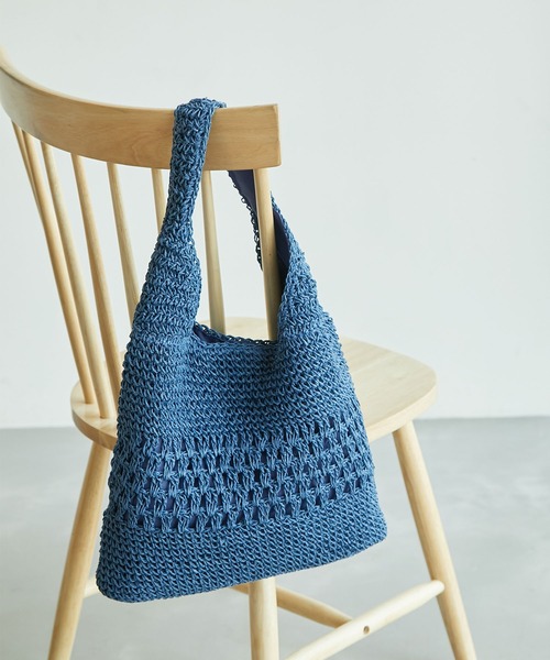 ROPE' PICNIC(ロペピクニック)の「透かし編みペーパーホーボーワンショルダーバッグ(トートバッグ・レディース・ブルー/オレンジ/ホワイト系その他5・FREE)」の16枚目の写真