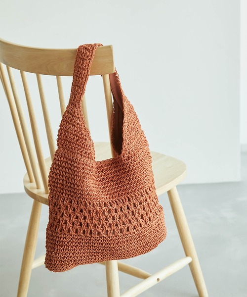 ROPE' PICNIC(ロペピクニック)の「透かし編みペーパーホーボーワンショルダーバッグ(トートバッグ・レディース・ブルー/オレンジ/ホワイト系その他5・FREE)」の17枚目の写真