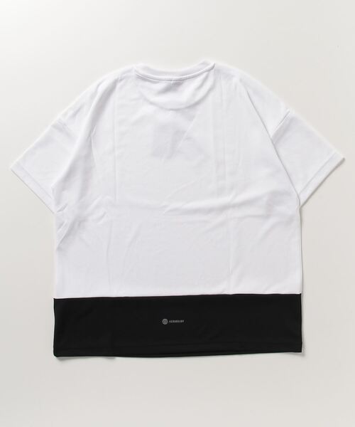 adidas(アディダス)の「アディダス adidas シーズナル ルーズフィット カラーブロック半袖(Tシャツ/カットソー・レディース・ホワイト×ブラック/ブラック×グレー/ネイビー・XL/S/L/M)」の4枚目の写真