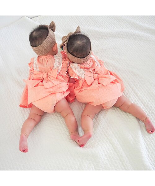 アプレレクール バックリボンロンパース cours) 