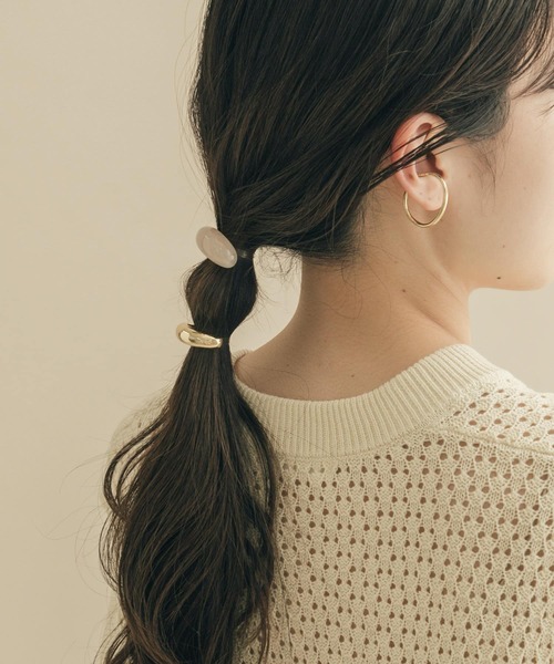 SMELLY（スメリー）の「メタルジュシヘアカフセット（ヘアゴム・レディース・ゴールド系その他・-）」の3枚目の写真