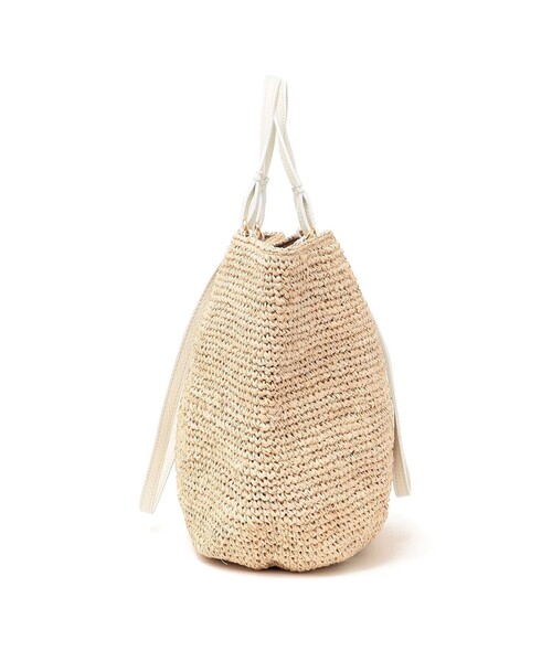 VIOLAd'ORO（ヴィオラドーロ）の「VIOLAd’ORO:2WAY ハンドル バッグ V-8481（かごバッグ・レディース・ライトホワイト・ONE SIZE）」の8枚目の写真