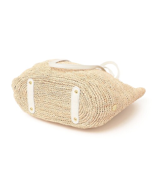 VIOLAd'ORO（ヴィオラドーロ）の「VIOLAd’ORO:2WAY ハンドル バッグ V-8481（かごバッグ・レディース・ライトホワイト・ONE SIZE）」の6枚目の写真